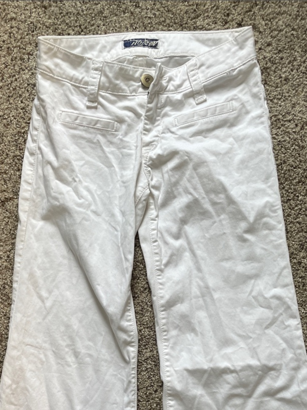 Hudson Jeans White Wide-Leg Flare Denim sz 24 - Picture 2 of 7